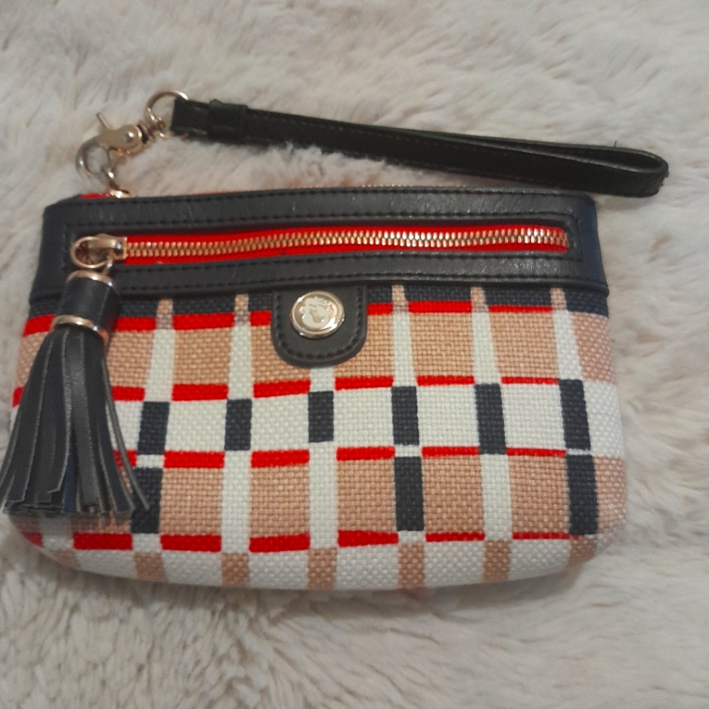 Spartina 449 Wristlet Clutch EUC